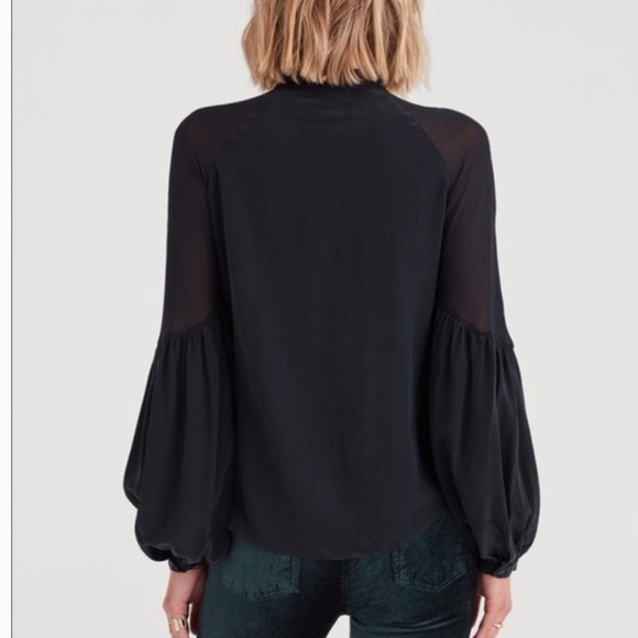 7 for all mankind silk blouse - Picture 3 of 11